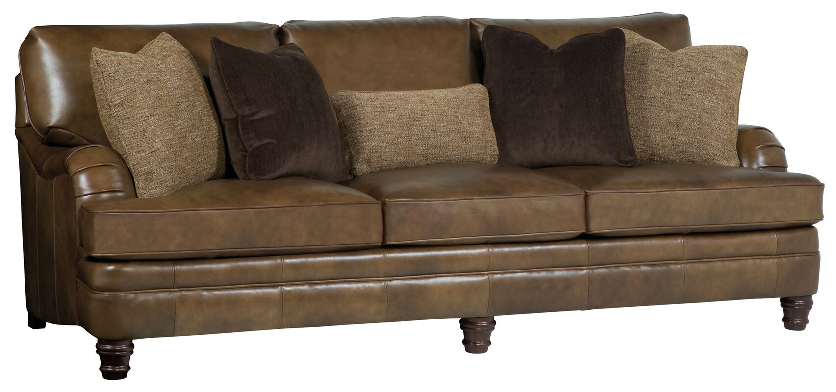 tarleton collection leather sofa 7077l and loveseat 7075l